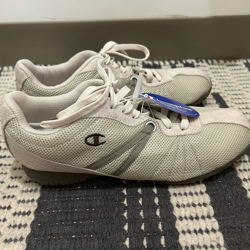 Brand New With Tags! Women’s Size 10 Champion Cream and Beige Retro Sneaker!